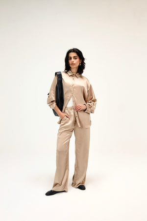 Around Town Satin Shirt