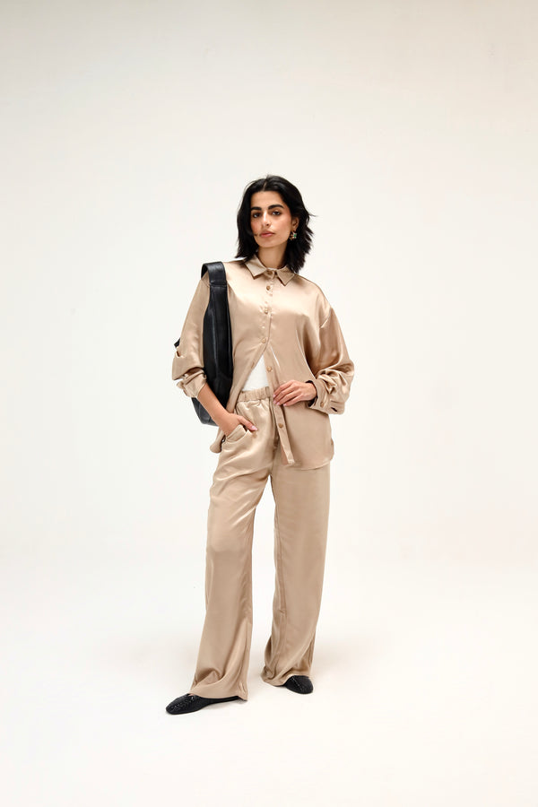 Around Town Satin Shirt