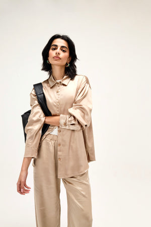 Around Town Satin Shirt