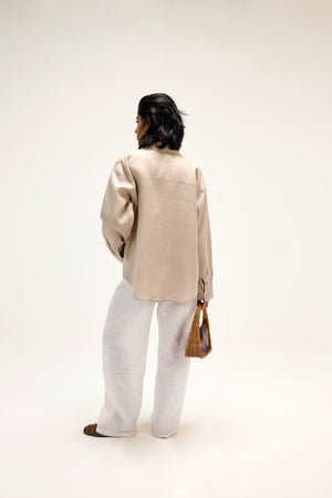 Livin’ In Linen Shirt in Beige