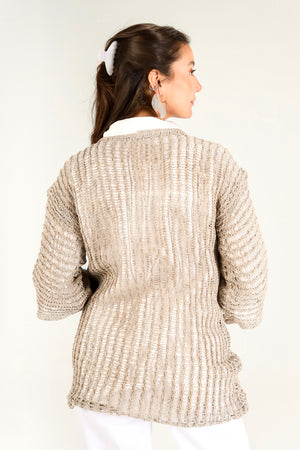 Island Dream jumper in Biscuit