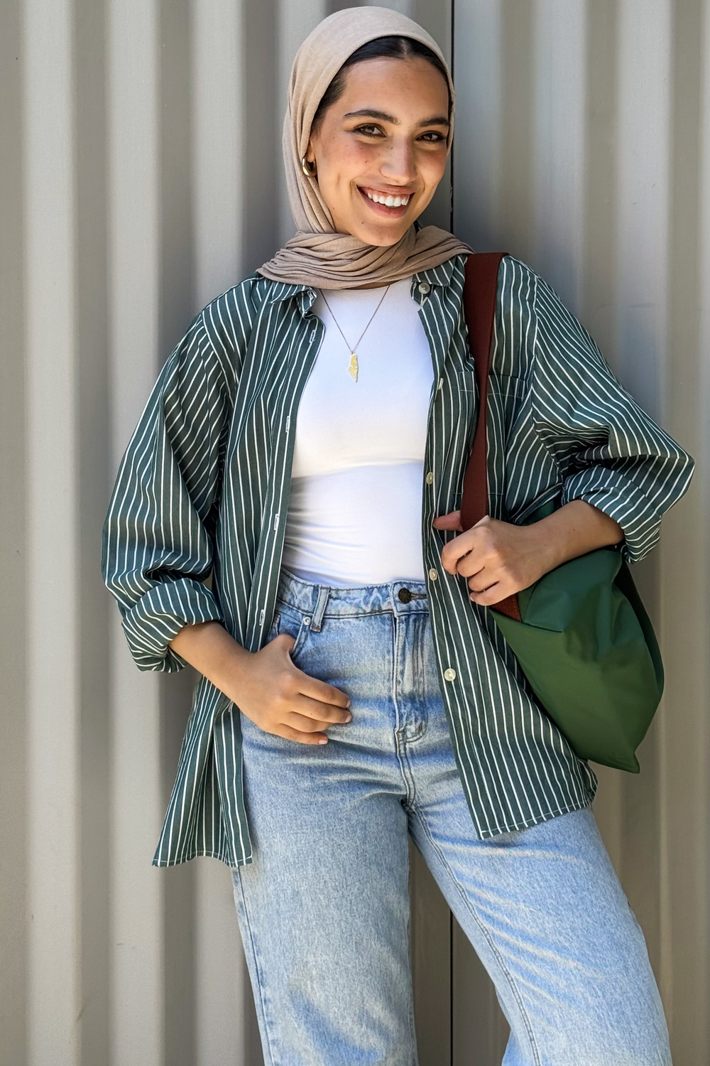 Candy Stripe Shirt in Green