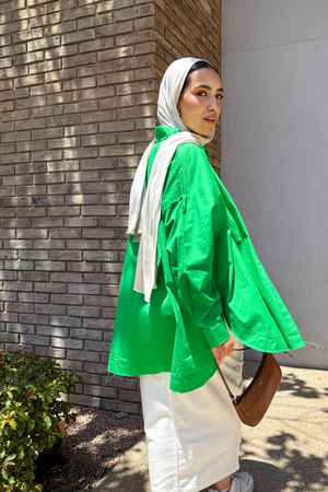 Urban Poplin Shirt in Green