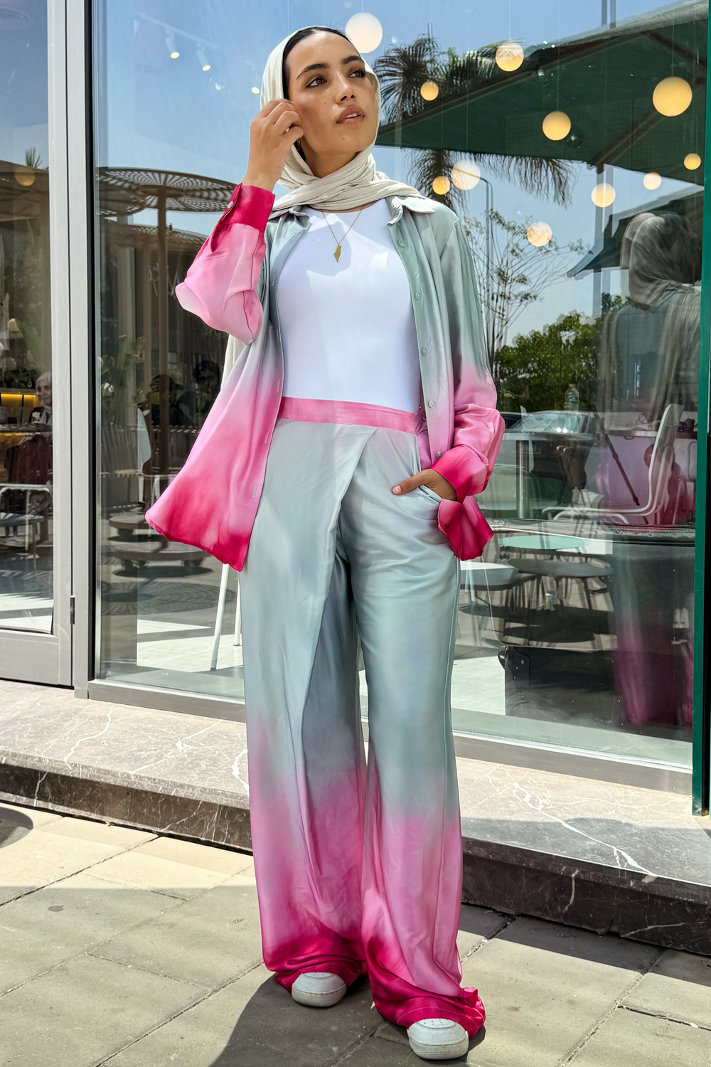 Summer Breeze Satin Set