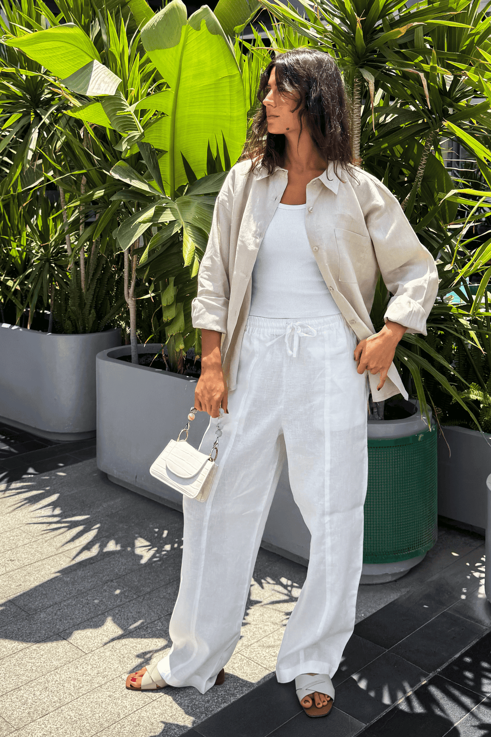 Livin’ In Linen Shirt in Beige