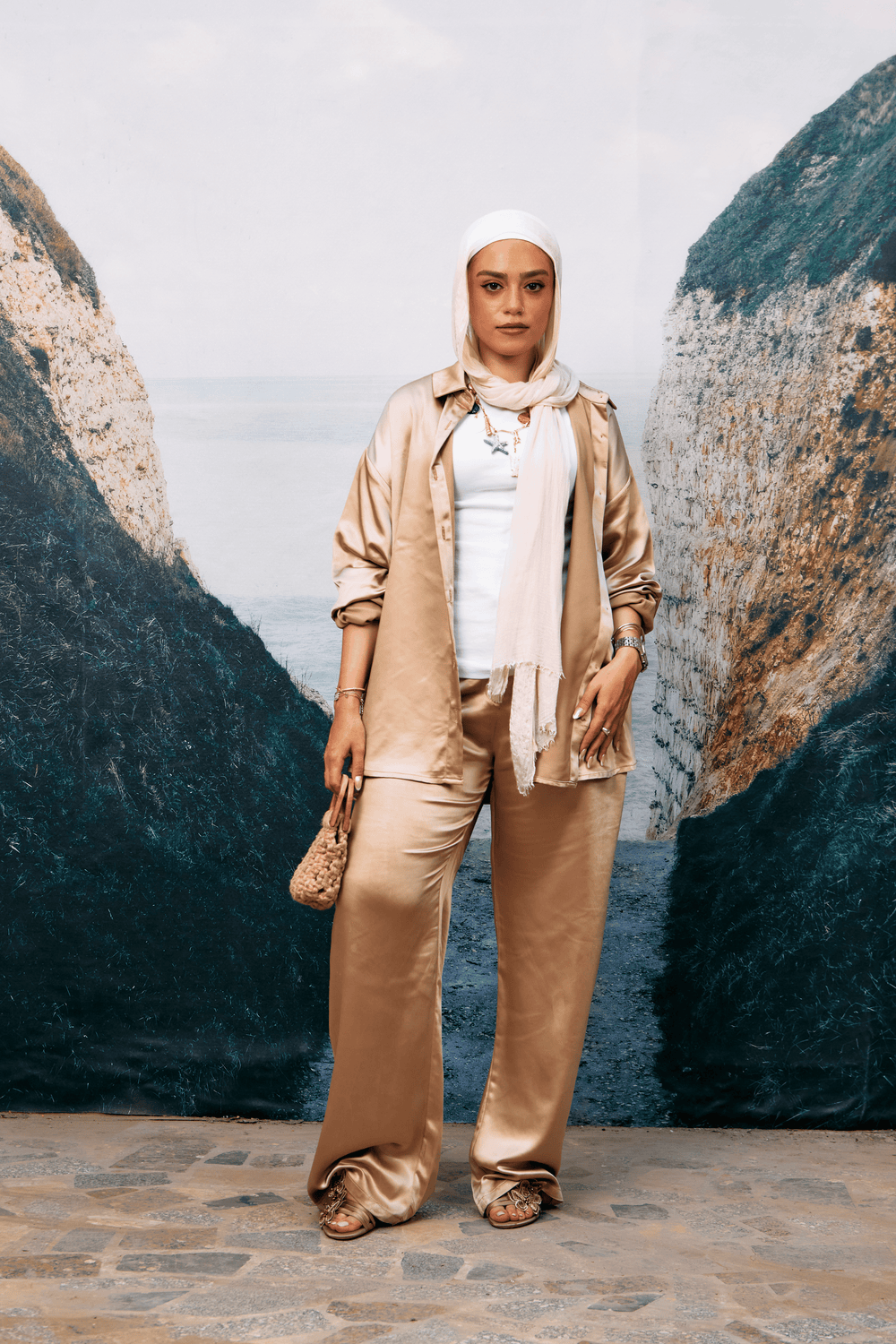 Around Town Satin Shirt