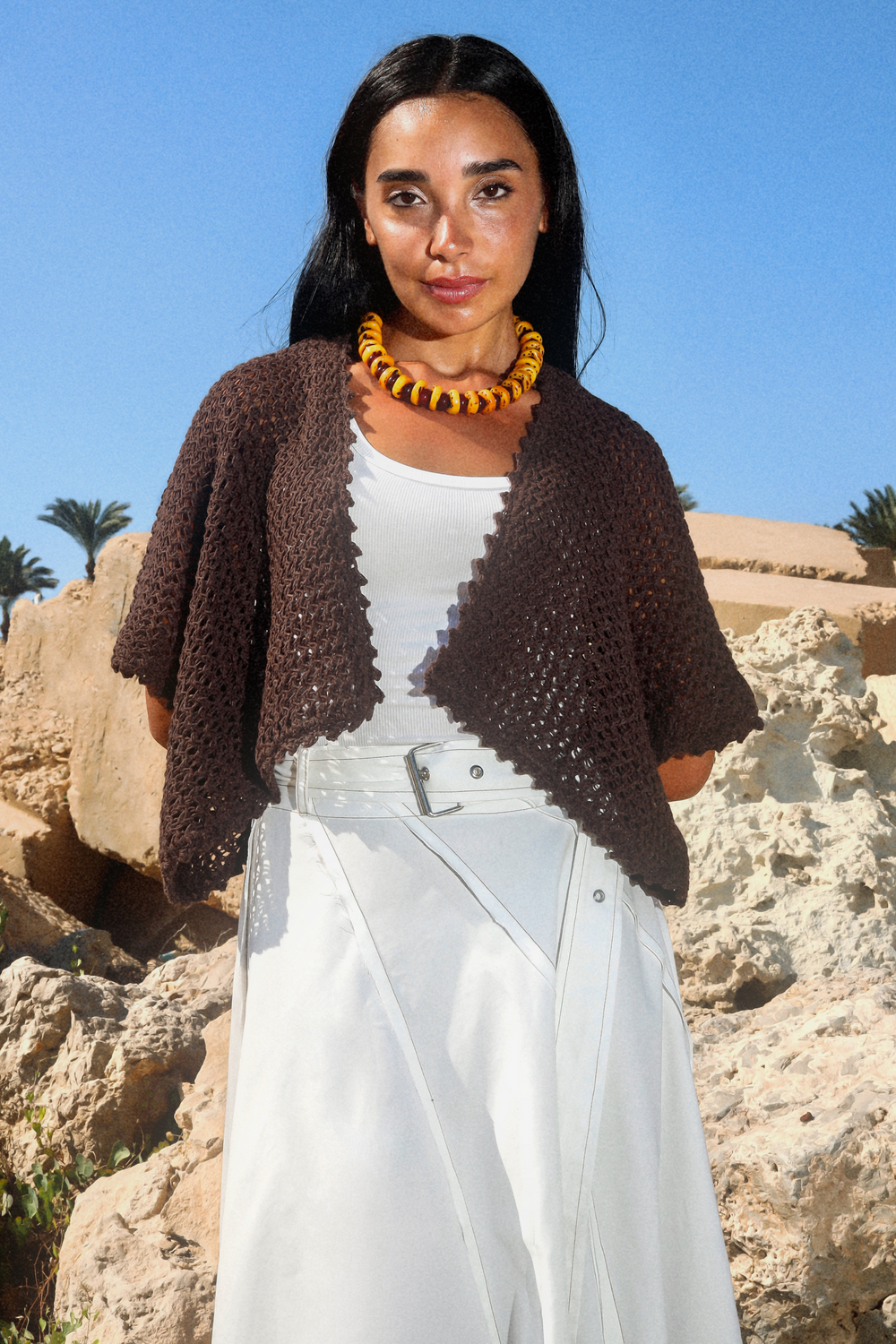Sunny Day Cardigan in Brown