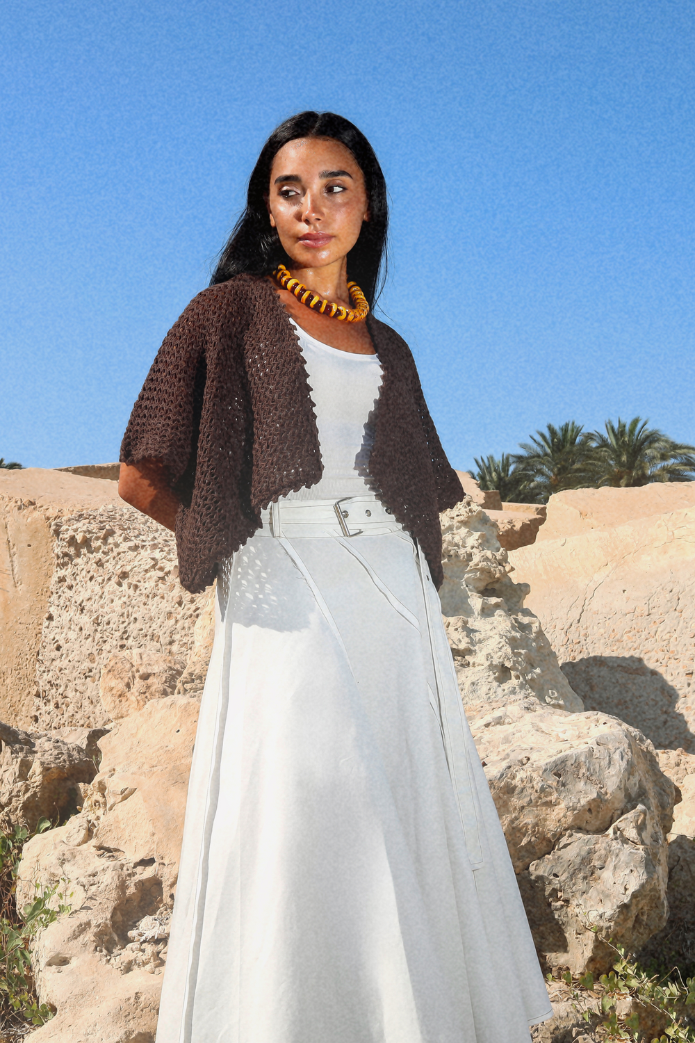 Sunny Day Cardigan in Brown