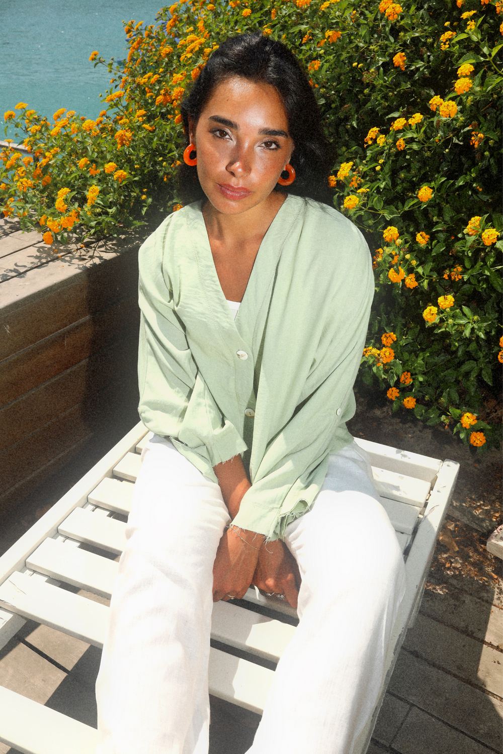 Back-Tie Top in Mint