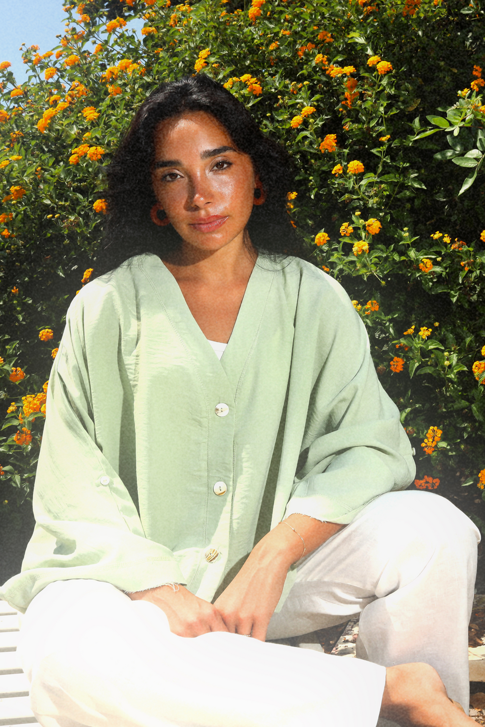 Back-Tie Top in Mint