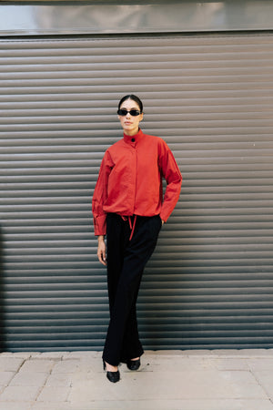 Bomber Jacket in Red