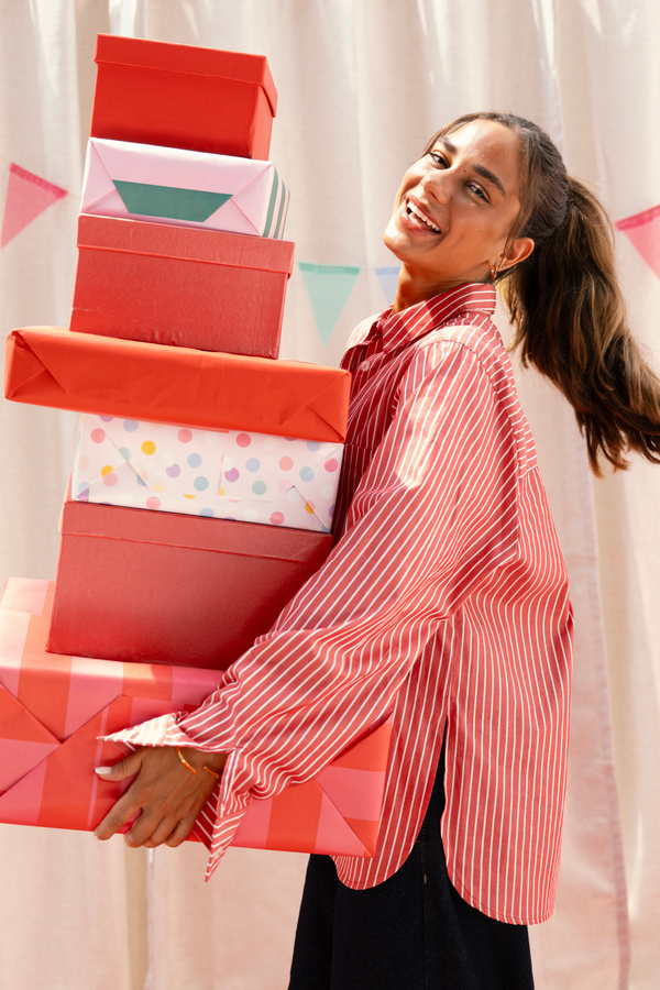 Candy Stripe Shirt in Red