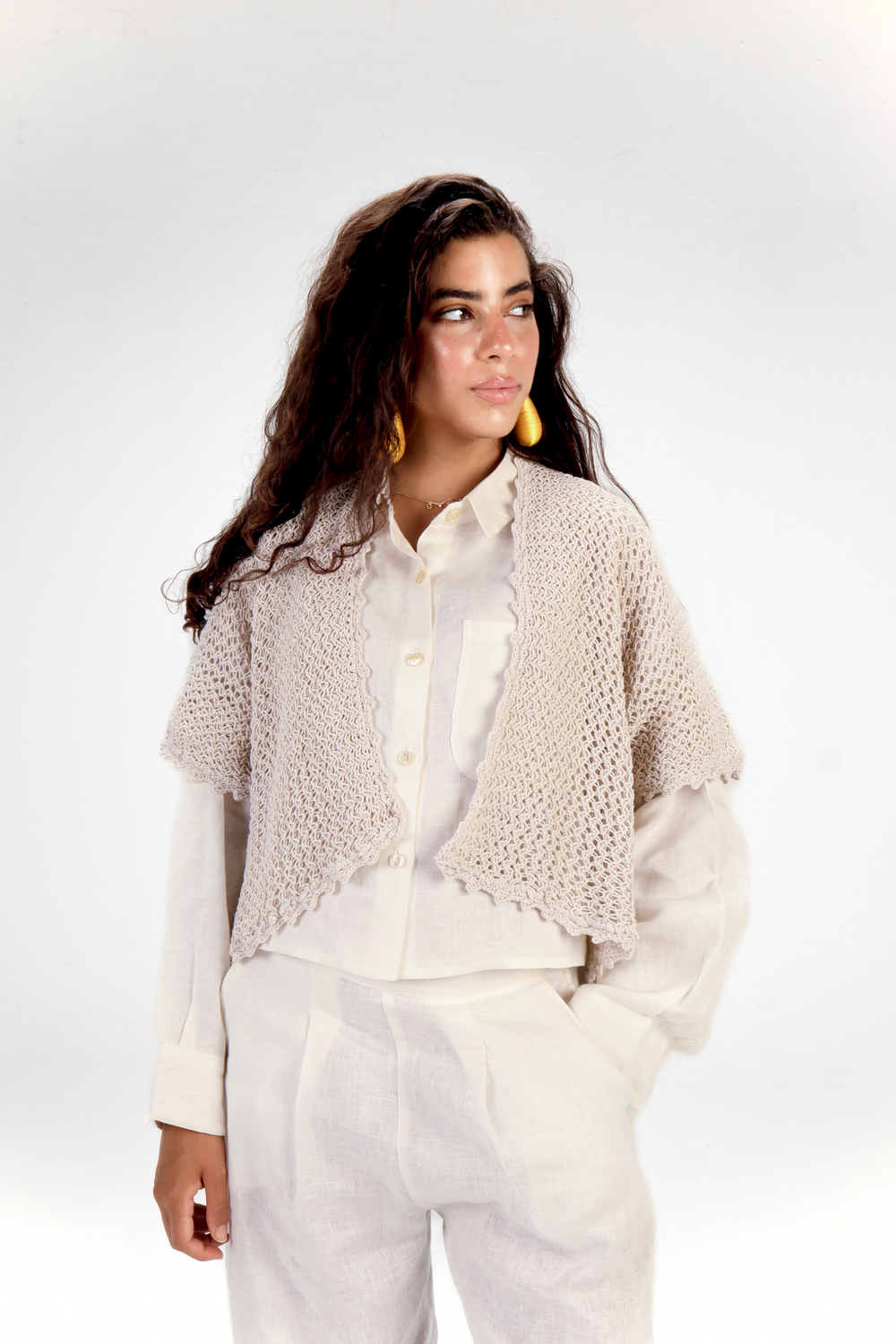 Sunny Day Cardigan in Beige