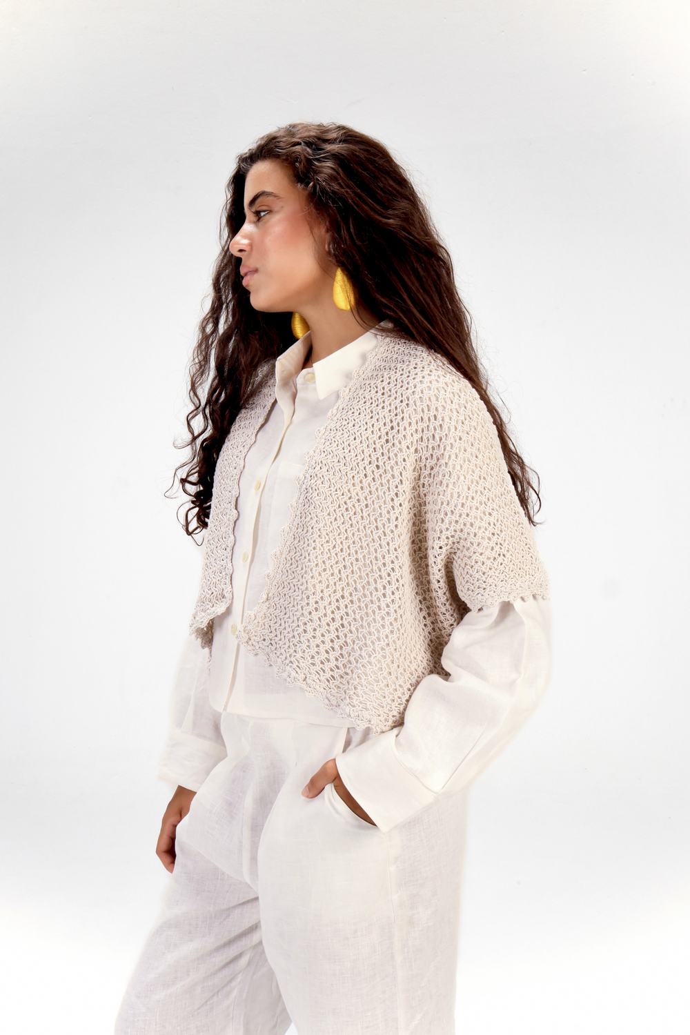 Sunny Day Cardigan in Beige