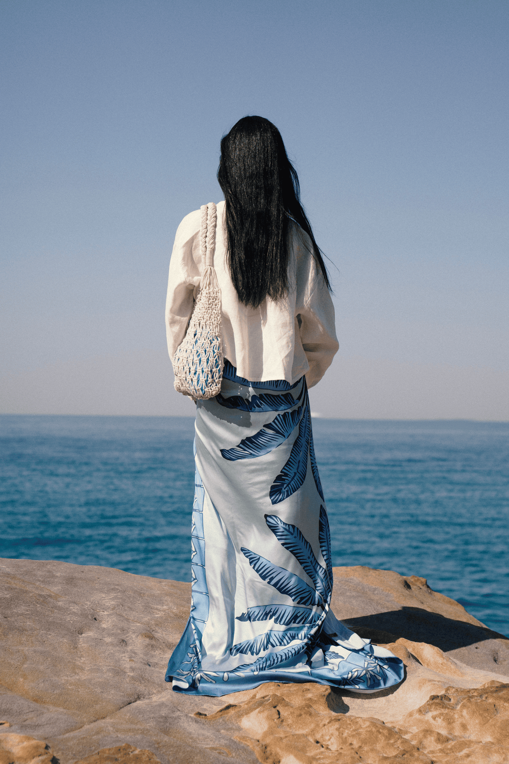 Blue Palms Sarong