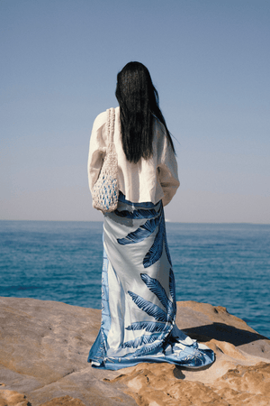 Blue Palms Sarong