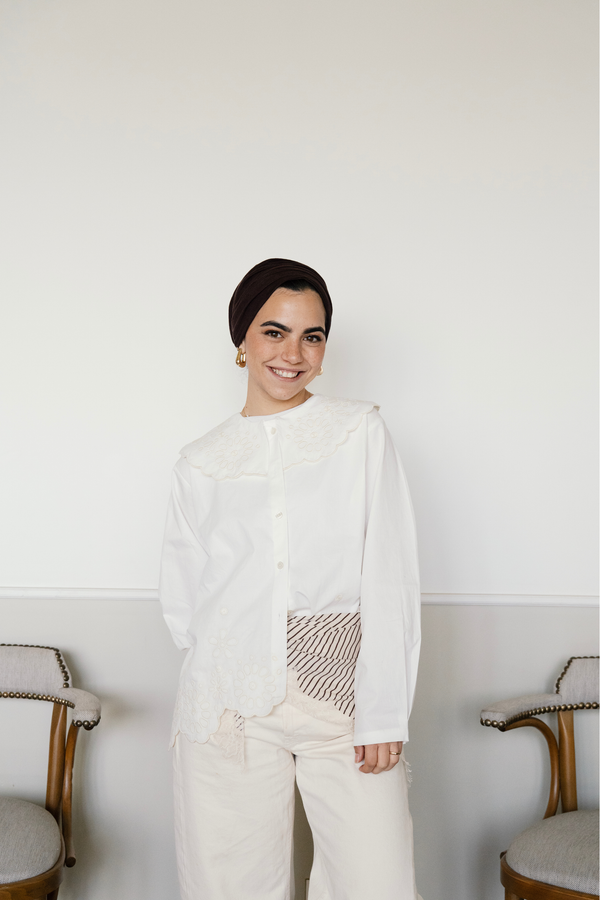 Embroidered Shirt in White