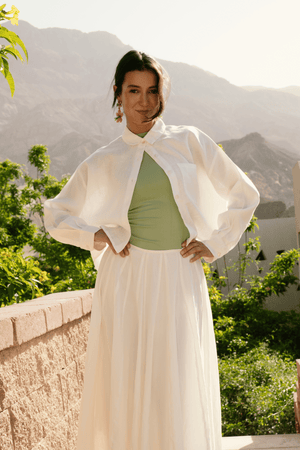Soft Scoop Basic Top in Green