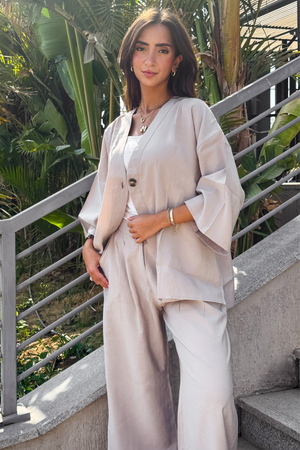 Solo-Button Set in Beige