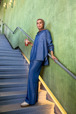 True Blue Pants in Dark Blue
