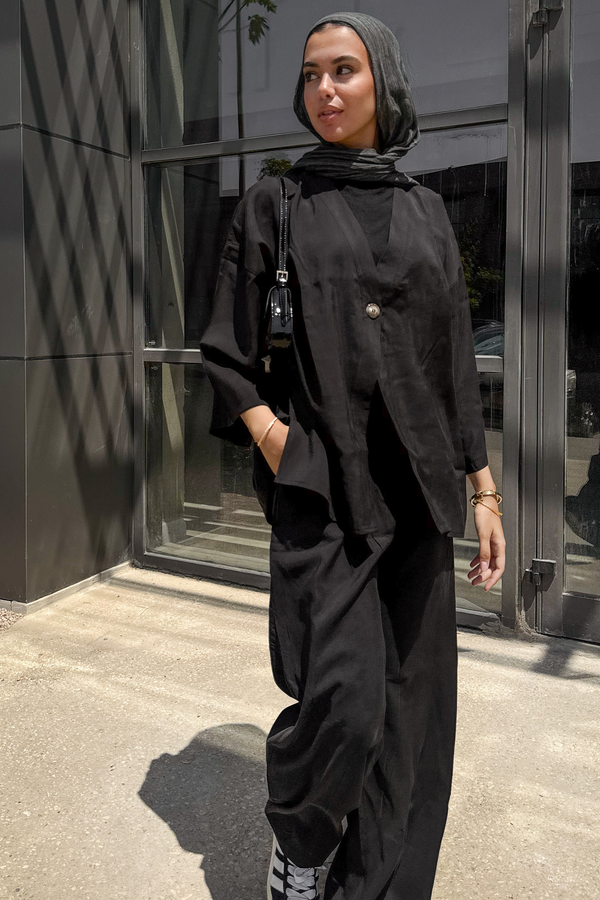 Solo-Button Set in Black