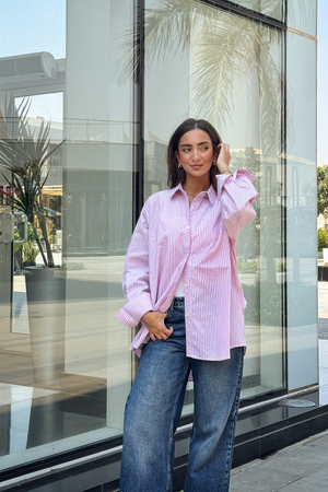 Oxford with a Twist in Pink