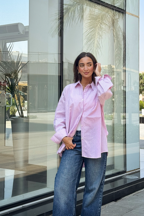 Oxford with a Twist in Pink