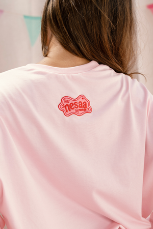 Nesaa Know Best Long Sleeve T-Shirt In Pink