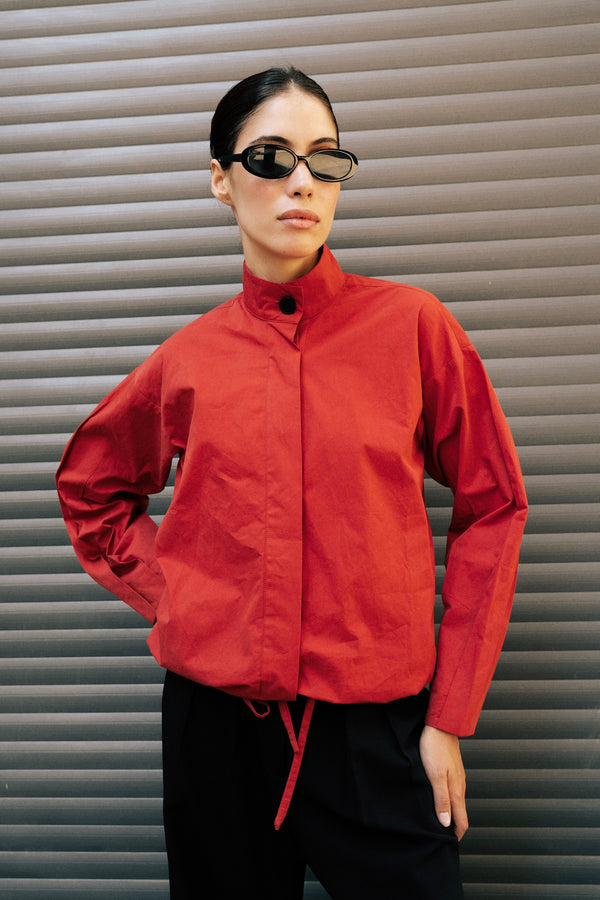 Bomber Jacket in Red