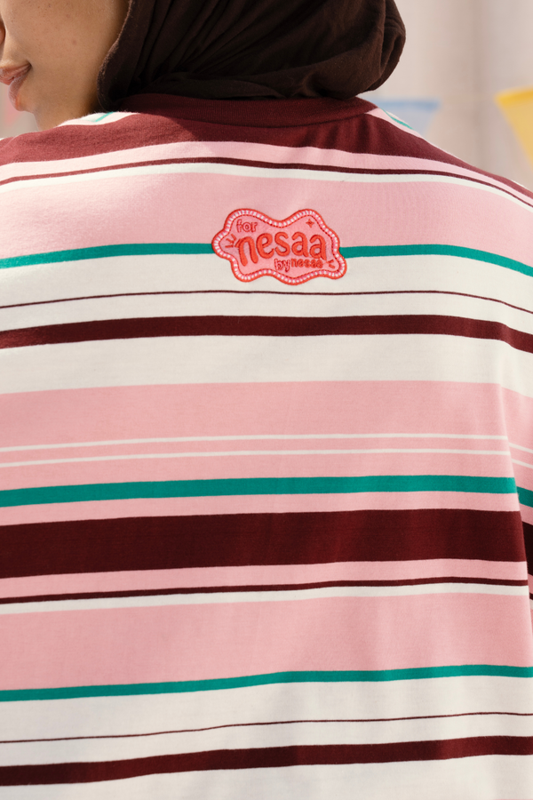 Striped Long Sleeve T-Shirt In Multicolor