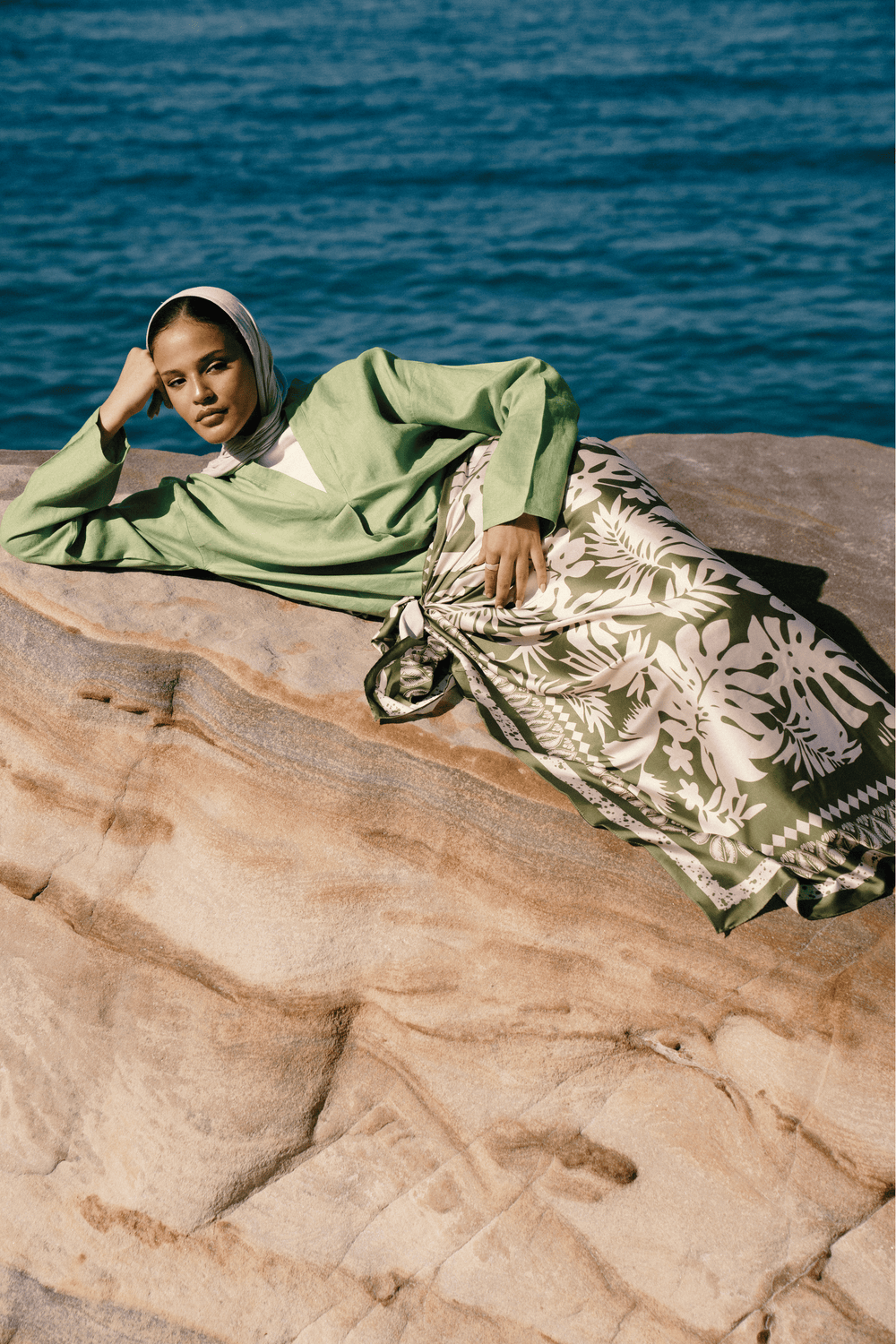 Green Leaves Sarong