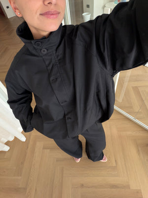 Waterproof Balloon Jacket in Black