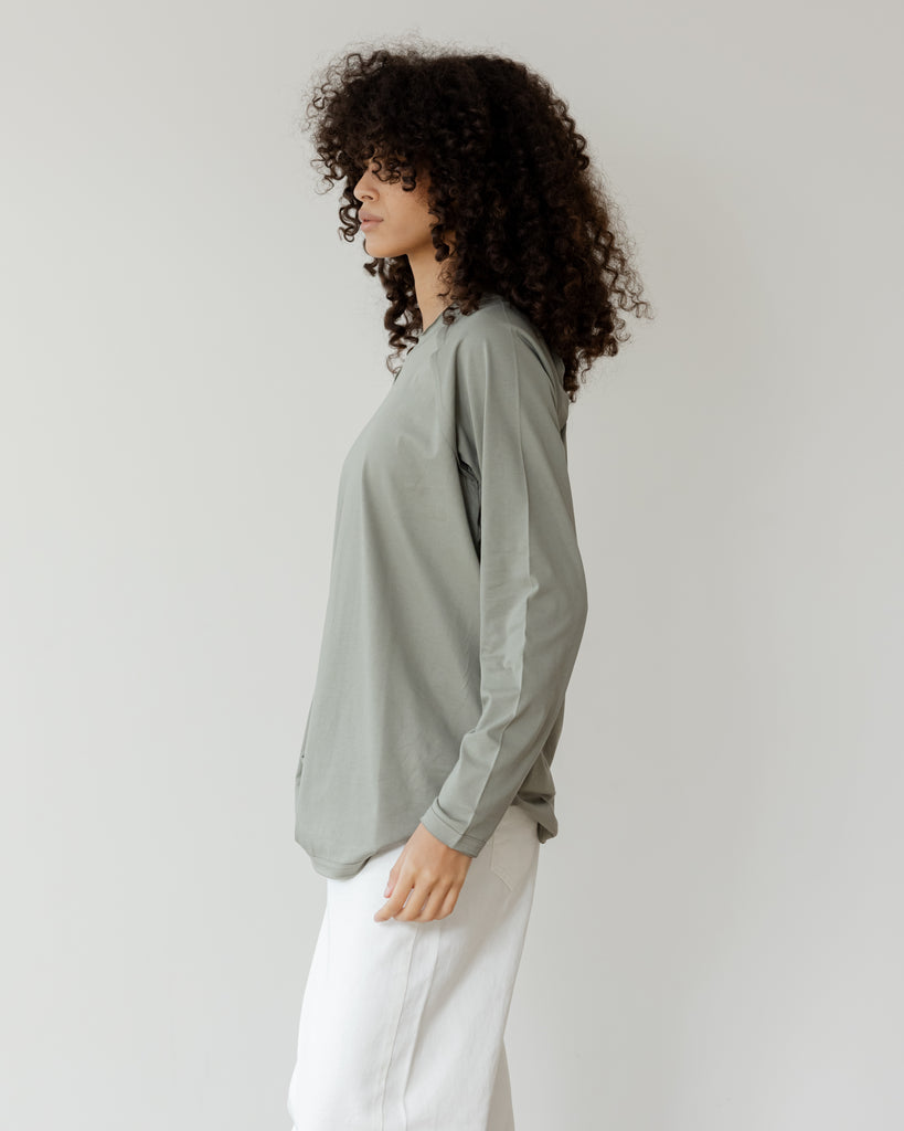 Long Sleeve Crew in Olive