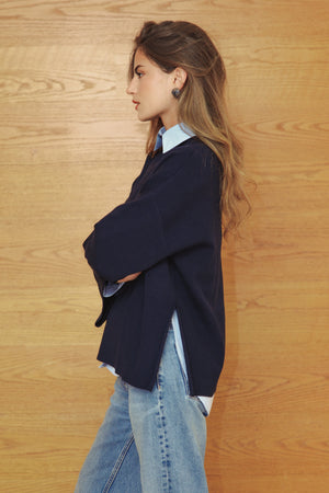 Oversized Sweater in Navy