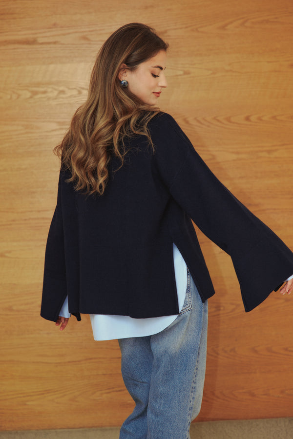 Oversized Sweater in Navy