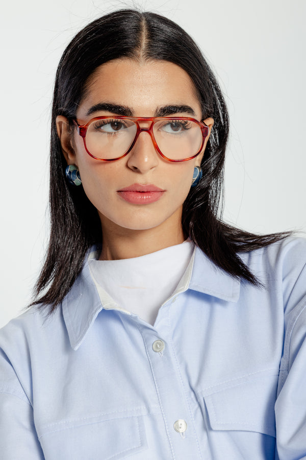 Cropped Oxford Pocket Shirt