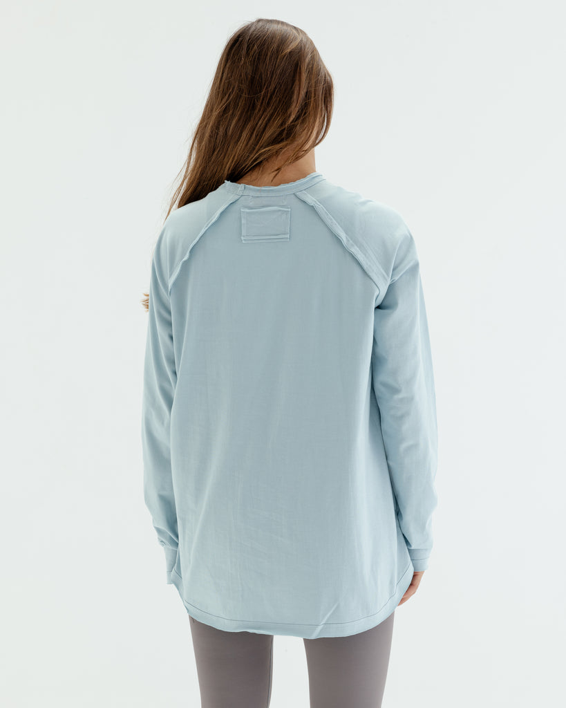 Long Sleeve Crew in Mint