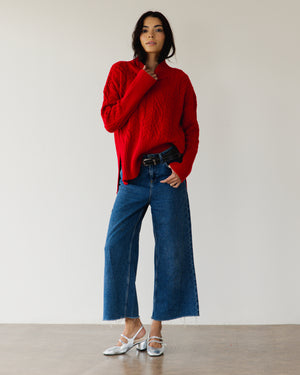 Cherry On Top Sweater in Red
