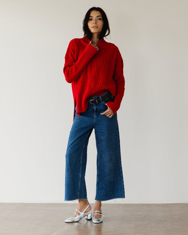 Cherry On Top Sweater in Red