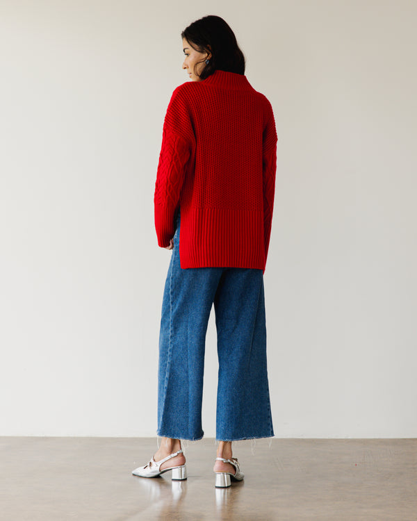 Cherry On Top Sweater in Red