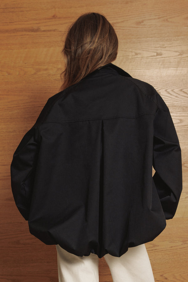 Waterproof Balloon Jacket in Black