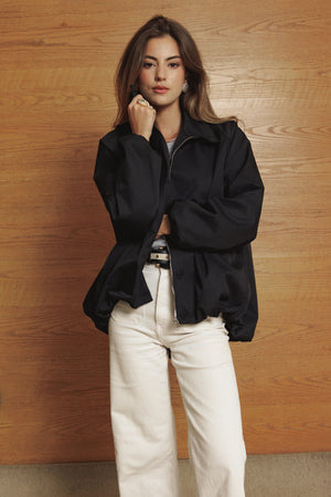 Waterproof Balloon Jacket in Black