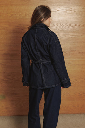 Short Denim Trench
