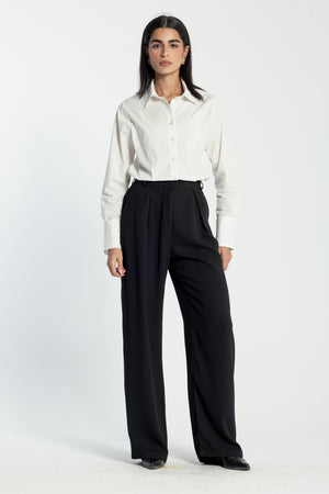 Snatched Waist Shirt in White