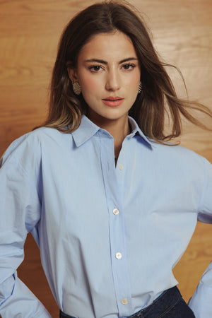 Poplin Shirt in Blue