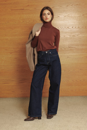 Turtle Neck in Brown