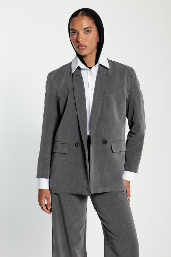 Oversized Blazer in Grey