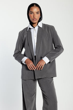 Oversized Blazer in Grey