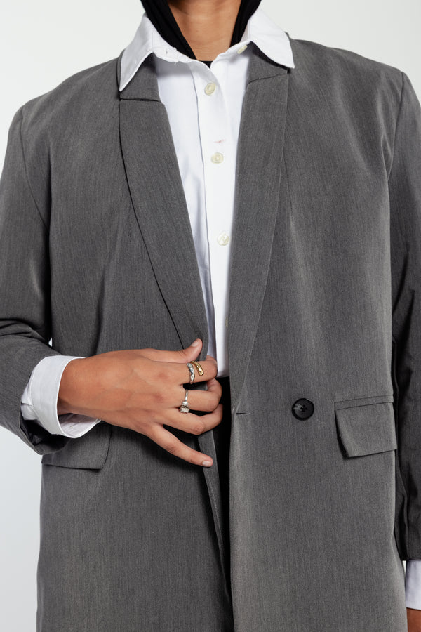 Oversized Blazer in Grey