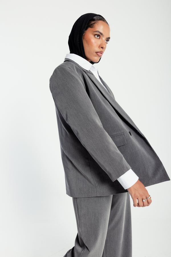 Oversized Blazer in Grey